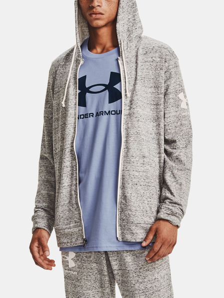 Under Armour Sweatjacke Under Armour RIVAL TERRY FZ HD - weiß
