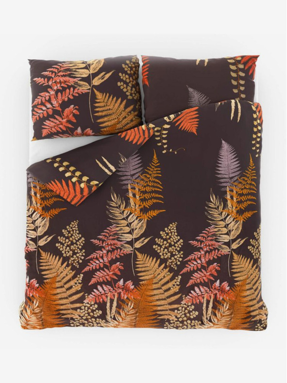 Kvalitex Satin French Bedding Luxury Collection 1+2, 240x200, 70x90cm Fern Brown Kvalitex