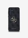 Guess Guess PU 4G Metall Logo Rückseite Hülle für Samsung Galaxy A55 5G Grey