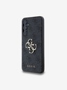 Guess Guess PU 4G Metall Logo Rückseite Hülle für Samsung Galaxy A55 5G Grey