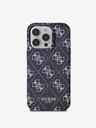 Guess Guess IML Denim Effect MagSafe Rückseite Hülle für iPhone 16 Pro Max Dark Blue