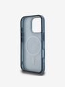 Guess Guess IML Denim Effect MagSafe Rückseite Hülle für iPhone 16 Pro Max Dark Blue