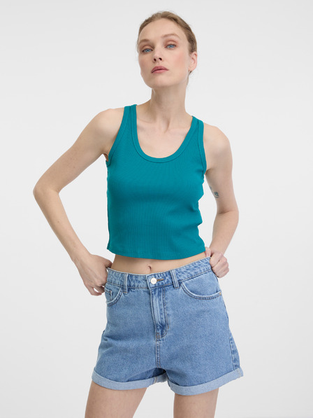 Orsay Türkises Damen Crop Top ORSAY