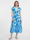 Orsay Blaues gemustertes Damenkleid ORSAY