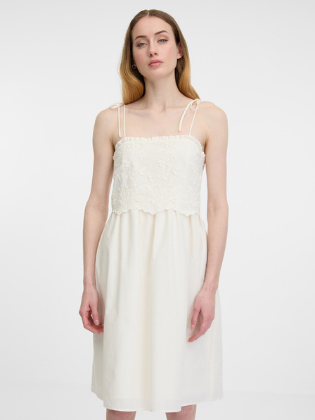 Orsay Cremefarbenes Damen-Kleid ORSAY