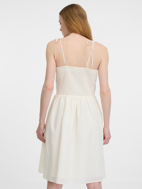 Orsay Cremefarbenes Damen-Kleid ORSAY