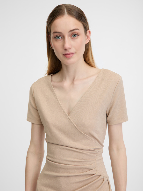 Orsay Beigefarbenes Damenkleid ORSAY