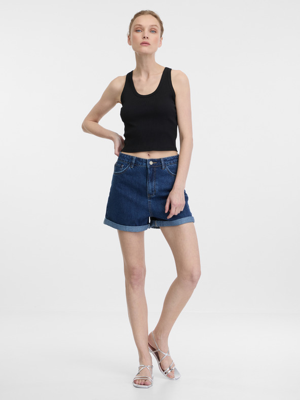 Orsay Schwarzes Damen Crop Top ORSAY