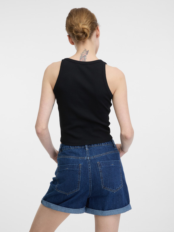 Orsay Schwarzes Damen Crop Top ORSAY