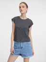 Orsay Graues Damen Crop T-Shirt mit kurzen Ärmeln ORSAY