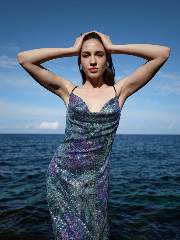 Orsay Blaues Damenkleid ORSAY