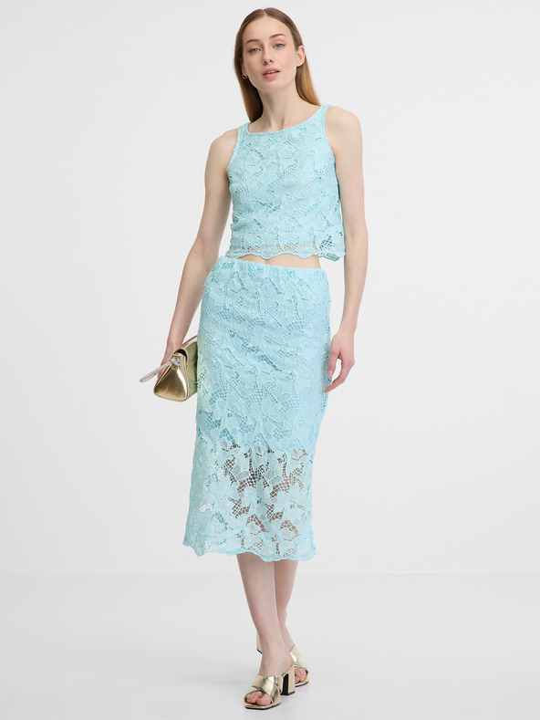 Orsay Hellblaues Damen-Tanktop ORSAY