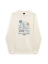 Vans Herren cremefarbener Pullover Vans Resort Crew Sweatshirt Antique White