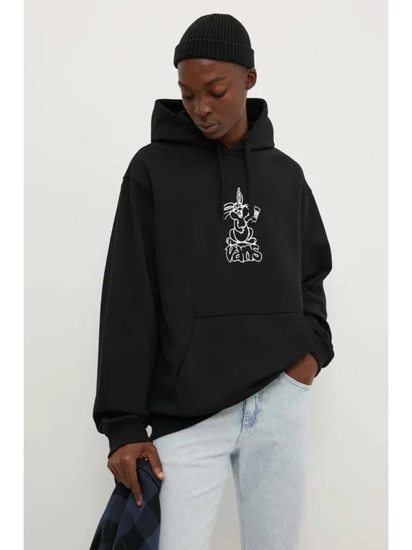 Vans Herren schwarzer Pullover Vans Crazy Eddy 66 Loose Black