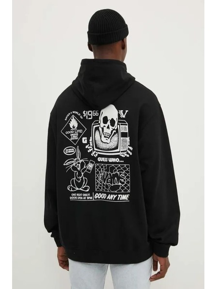 Vans Herren schwarzer Pullover Vans Crazy Eddy 66 Loose Black