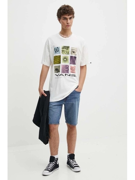 Vans Herren weißes T-Shirt Cluster 66 marshmallow Vans