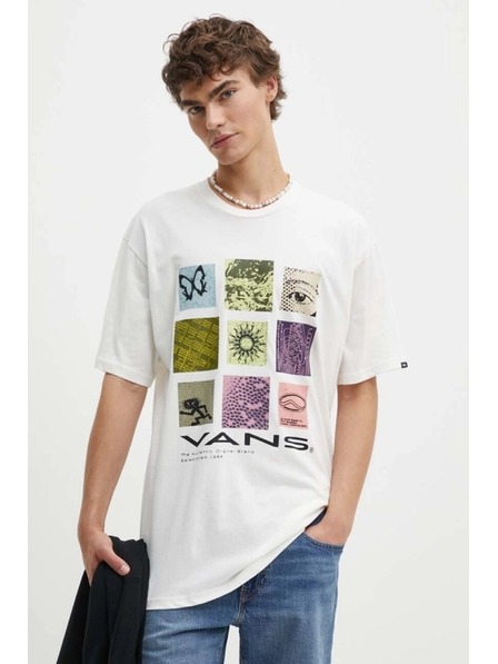 Vans Herren weißes T-Shirt Cluster 66 marshmallow Vans