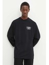 Vans Herren schwarzes Langarm-T-Shirt Vans Full Patch Back