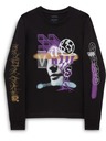 Vans Damen schwarzes Langarm-T-Shirt Vans Password