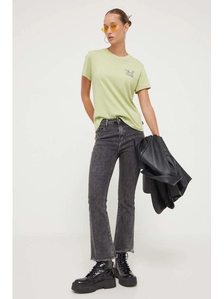Vans Damen grünes T-Shirt Vans Skullfly