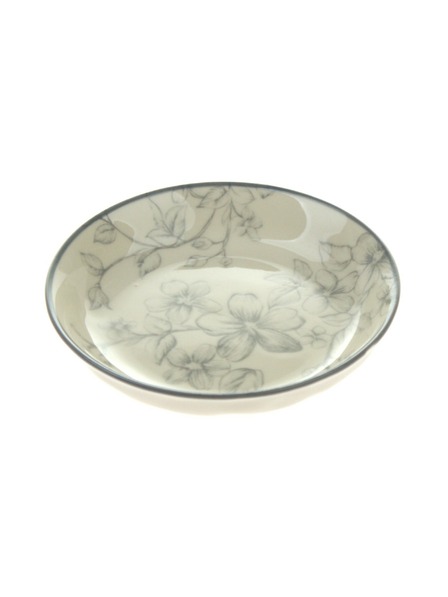 Casa de Engel Keramischer Dessertteller Ø 10cm - graue Blumen, 12/96