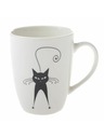 Casa de Engel Porzellanbecher mit Katzen-Motiv - 370ml, 12/36