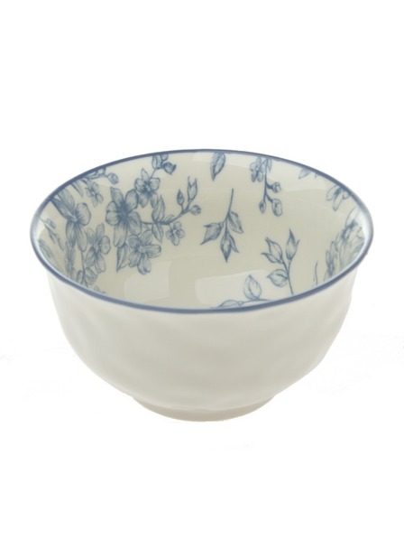 Casa de Engel Keramische Schüssel Ø 11,5 - blaue Blumen, 6/48