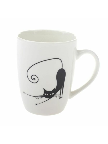 Casa de Engel Porzellanbecher mit Katzen-Motiv - 370ml, 12/36
