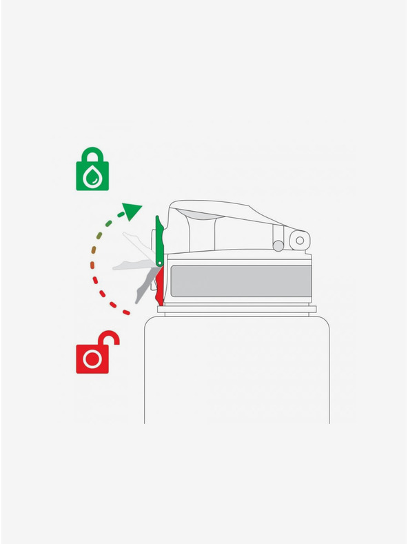ION8 Schwarze gemusterte Flasche Ion8 Leak Proof Celestical Universe (500 ml)