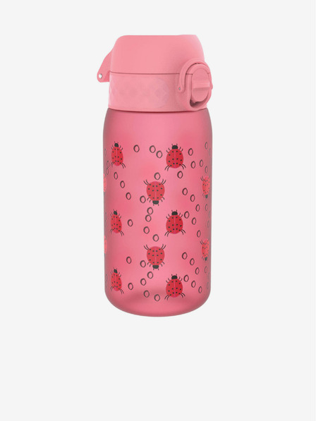 ION8 Rosa gemusterte Flasche Ion8 Leak Proof Ladybugs (350 ml)
