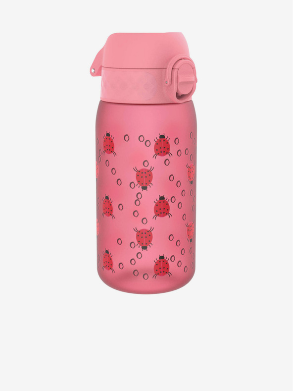 ION8 Rosa gemusterte Flasche Ion8 Leak Proof Ladybugs (350 ml)