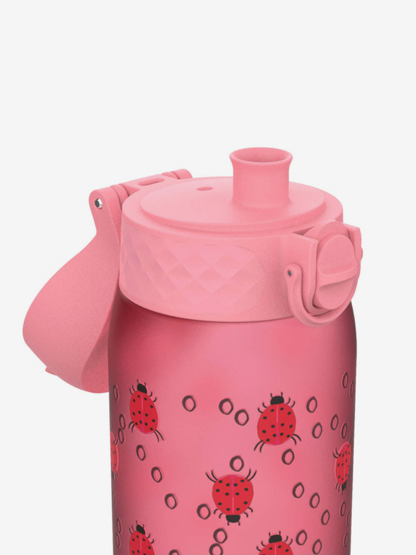 ION8 Rosa gemusterte Flasche Ion8 Leak Proof Ladybugs (350 ml)