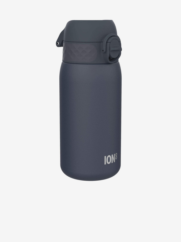 ION8 Graublaue auslaufsichere Edelstahlflasche Ion8 Leak Proof (400 ml)