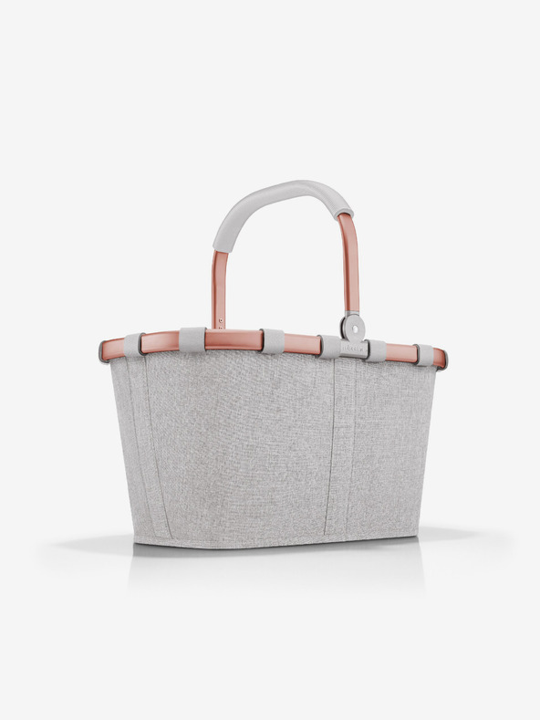 Reisenthel Grauer Einkaufskorb mit rosa Rahmen Reisenthel Carrybag