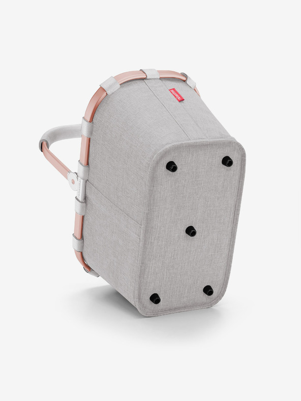 Reisenthel Grauer Einkaufskorb mit rosa Rahmen Reisenthel Carrybag