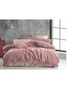 Kvalitex Französische Musselin-Bettwäsche 200x200, 70x90cm rosa Kvalitex