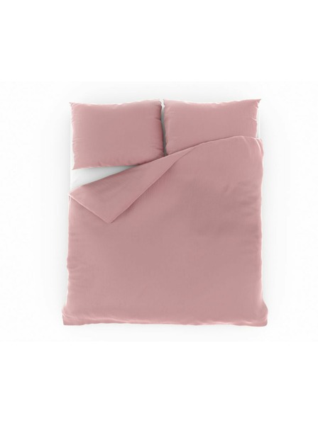 Kvalitex Französische Musselin-Bettwäsche 200x200, 70x90cm rosa Kvalitex