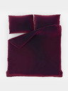 Kvalitex Satin-Französische Bettwäsche LUXURY COLLECTION 1+2, 200x200, 70x90cm weinrot Kvalitex