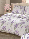 Kvalitex Französische Baumwoll-Bettwäsche PROVENCE COLLECTION 220x200, 70x90cm LEVANDULE lila Kvalitex