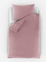 Kvalitex Musselin-Bettwäsche 140x200, 70x90cm rosa Kvalitex