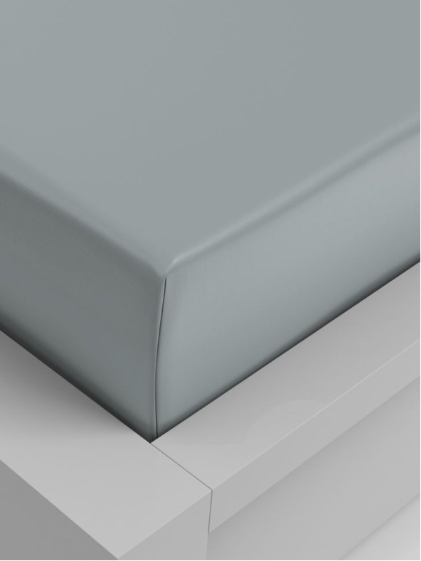 Kvalitex Viskose-Spannbettlaken 220x200cm hellgrün