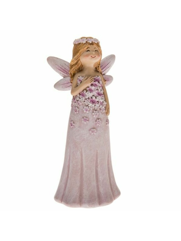 Casa de Engel Polyresin-Fee 13cm - Blumen, 6/72