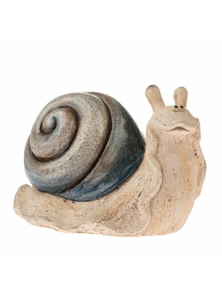 Casa de Engel Garten Dekorationsschnecke - blau (Magnesium), 0/4