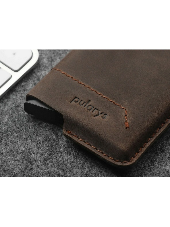 Pularys Pularys Herren Lederbrieftasche Gobi braun