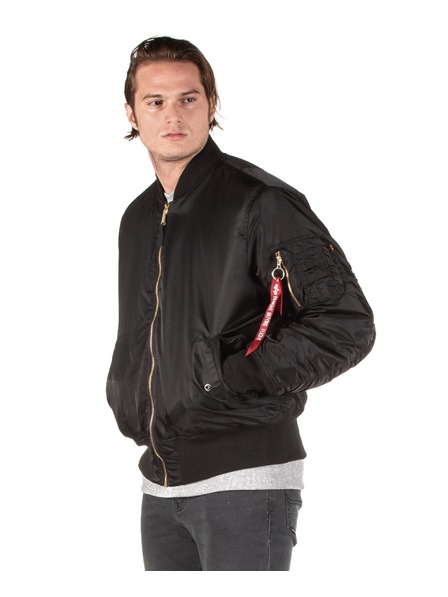Alpha Industries Herren schwarze Bomberjacke Alpha Industries MA-1 Heritage