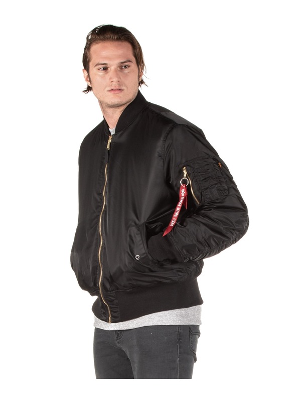 Alpha Industries Herren schwarze Bomberjacke Alpha Industries MA-1 Heritage