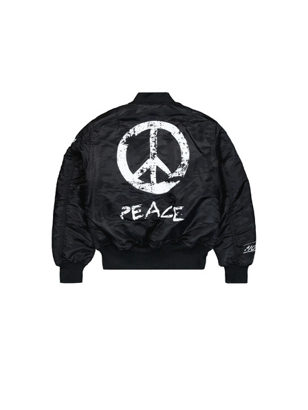 Alpha Industries Herren schwarze Bomberjacke Alpha Industries MA-1 Peace