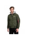 Alpha Industries Herren grüne Bomberjacke Alpha Industries MA-1 TT Hood