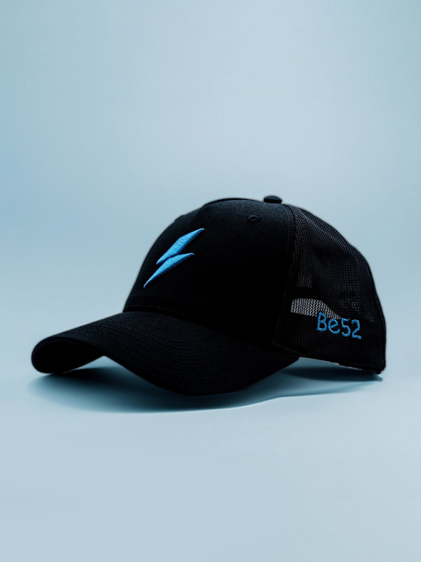 Be52 Be52 Bolt Premium-Kappe schwarz/blau