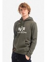 Alpha Industries Herren grüner Kapuzenpullover Alpha Industries Basic hoodie Dark Olive